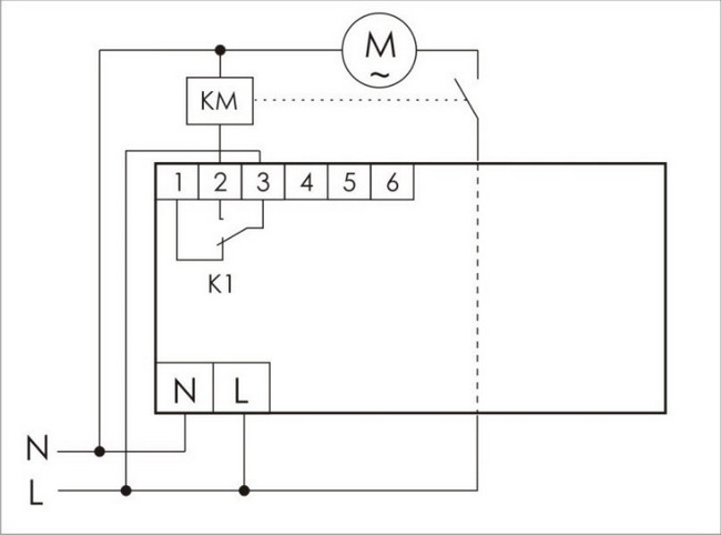 Типовая схема подключения для защиты ЭУ
